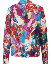 Shanghai Tang x Jacky Tsai Bluse mit Schmetterlings-Print Rot