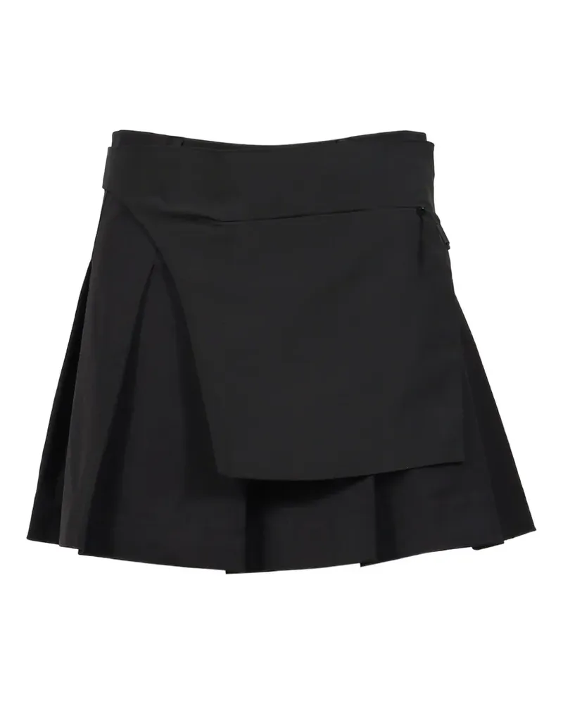 Heliot Emil Prism doppellagiger Minirock im Layering-Look - Schwarz Schwarz