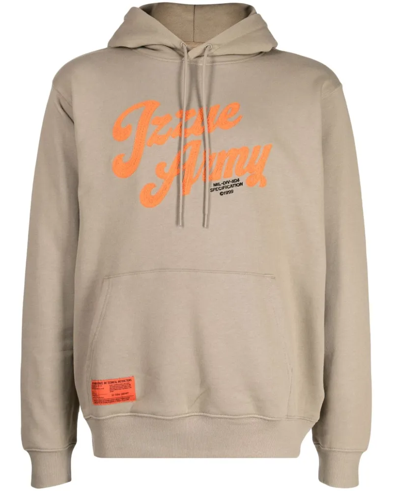 Izzue Hoodie mit Logo-Stickerei - Gelb Gelb