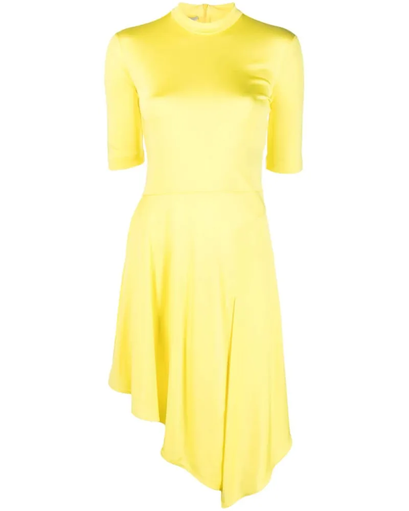 Stella McCartney Asymmetrisches Kleid Gelb
