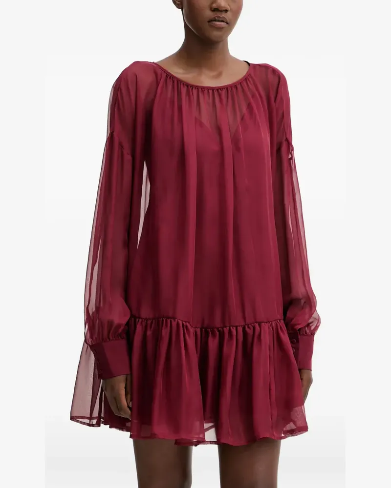 Aniye By Ivette ruffled chiffon mini dress - Rot Rot