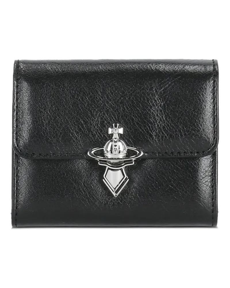 Vivienne Westwood Orb-plaque wallet - Schwarz Schwarz