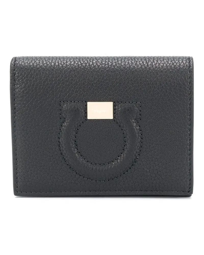Ferragamo Portemonnaie mit Prägung - Schwarz Schwarz