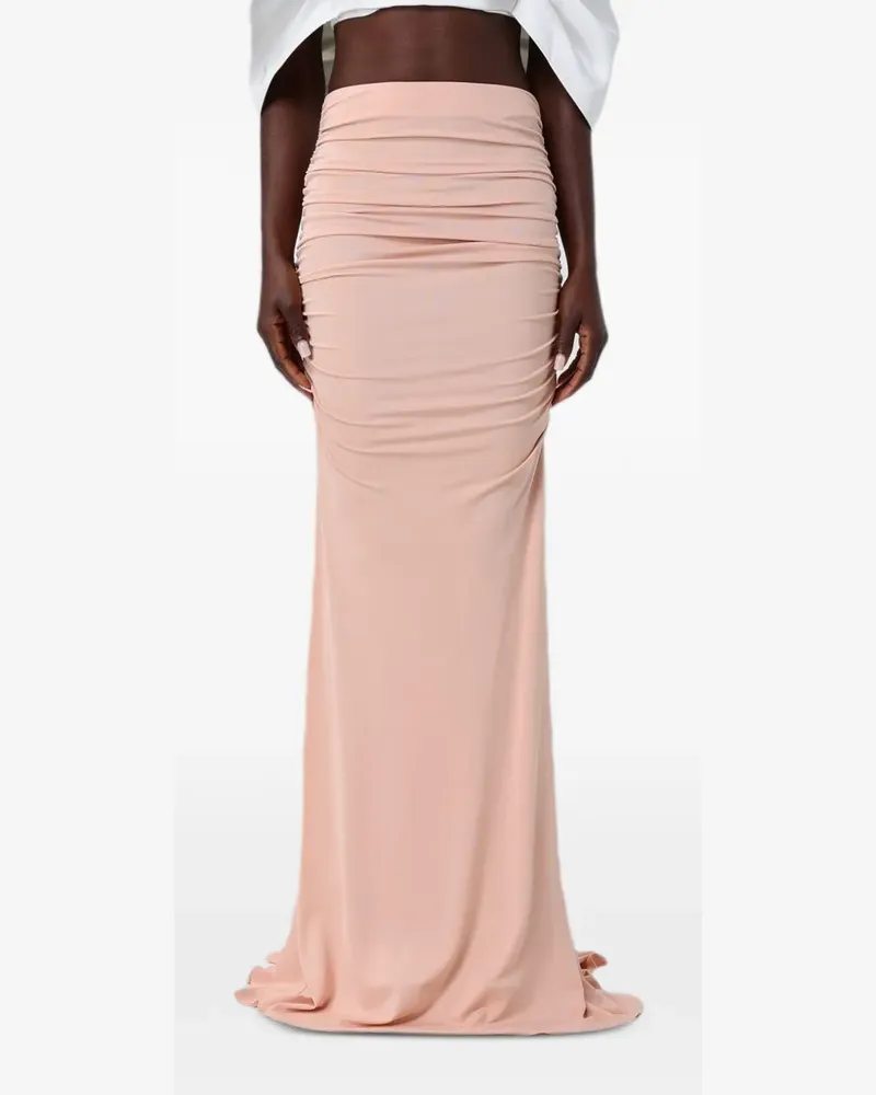Elisabetta Franchi ruched-detail skirt - Rosa Rosa