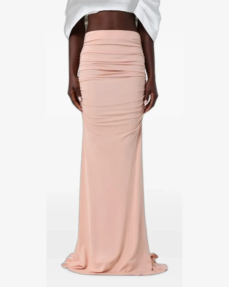 Elisabetta Franchi ruched-detail skirt - Rosa Rosa