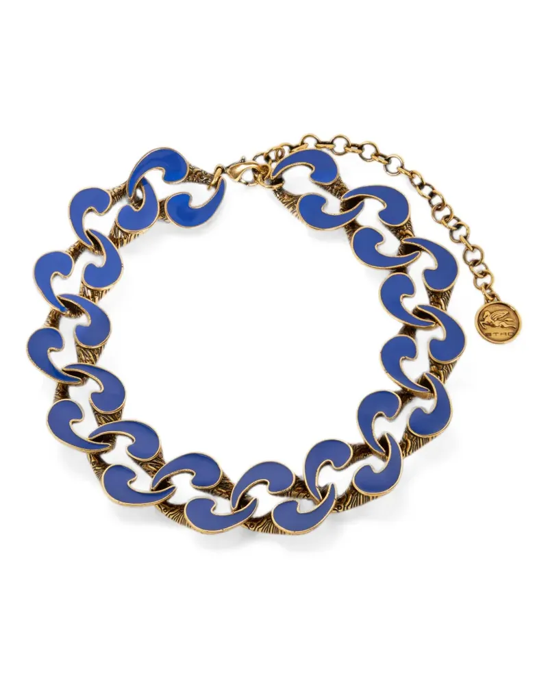 Etro Emaillierte Halskette mit Paisleymuster - Gold Gold