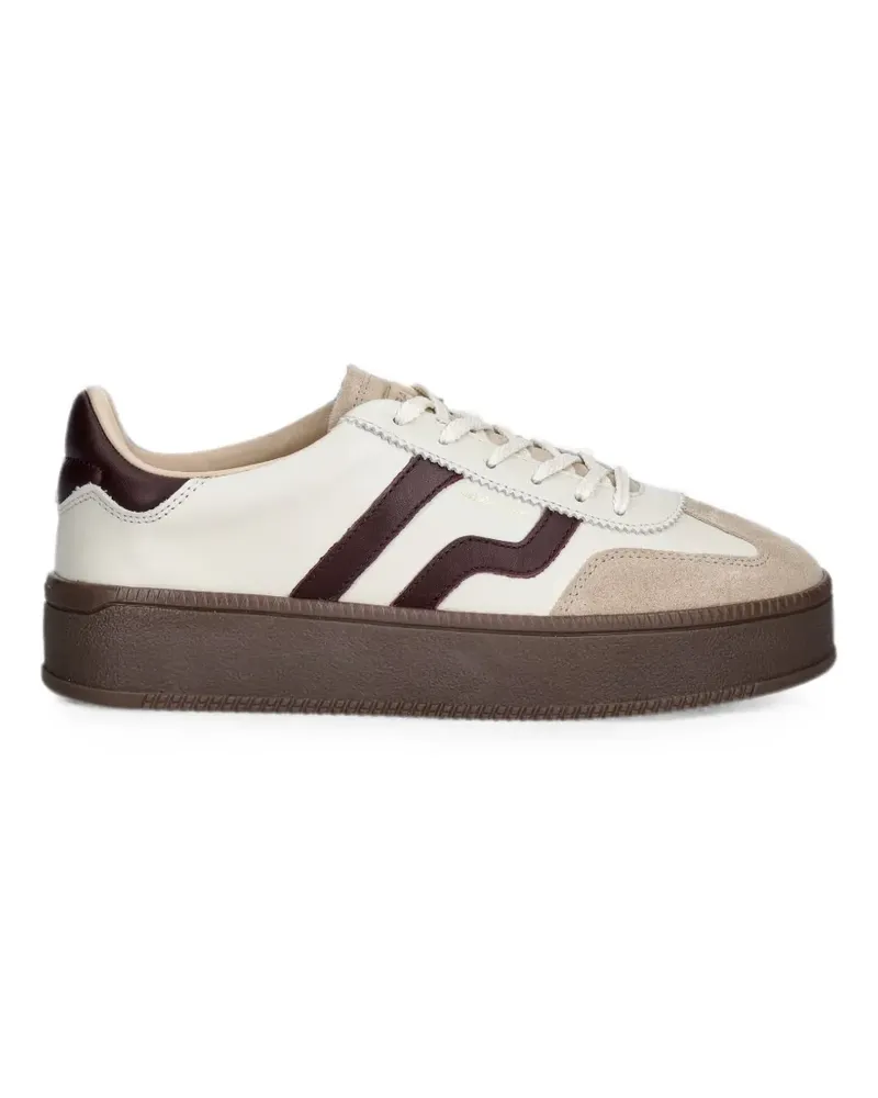 Gant contrast-panel platform sneakers - Weiß Weiß