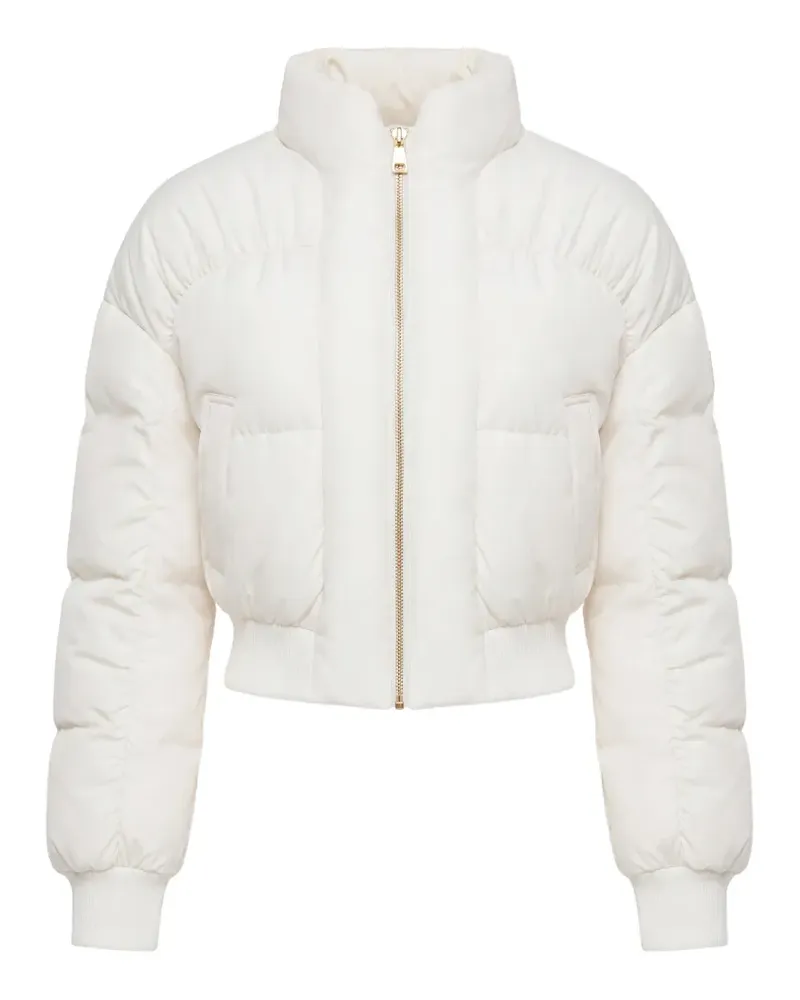 Elisabetta Franchi quilted puffer jacket - Nude Nude