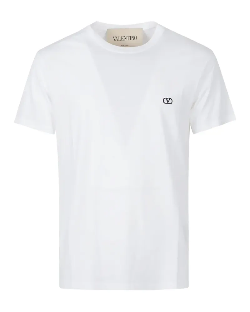 Valentino Garavani T-Shirt mit VLogo - Weiß Weiß