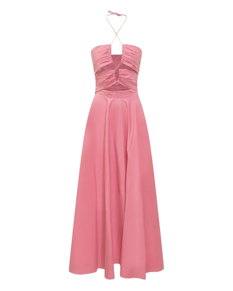 ACTUALEE Maxikleid mit Cut-Out - Rosa Rosa