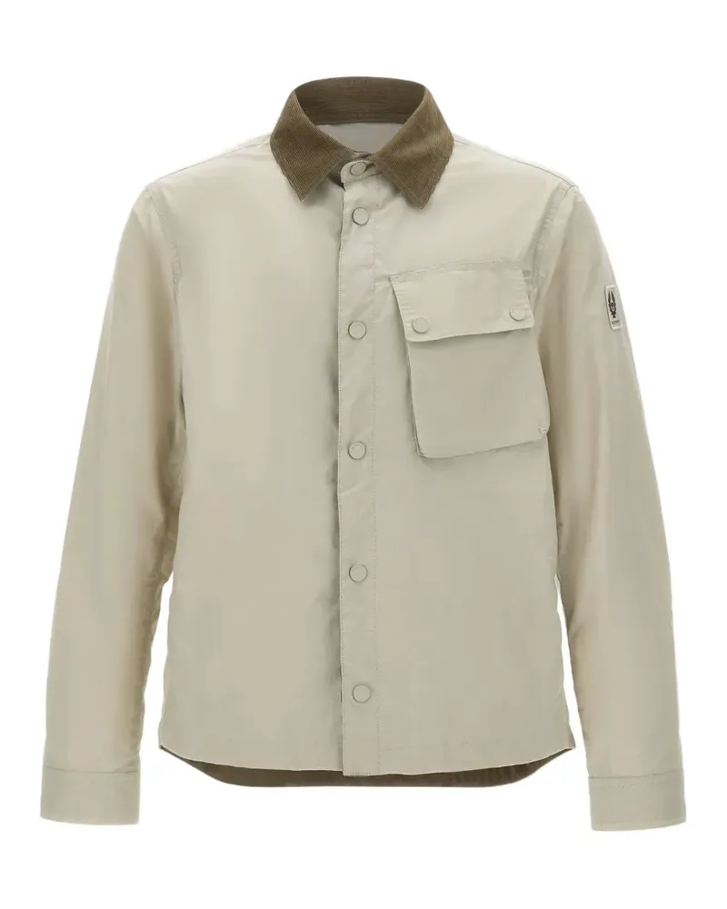 Belstaff ribbed trims flap pocket jacket - Nude Nude