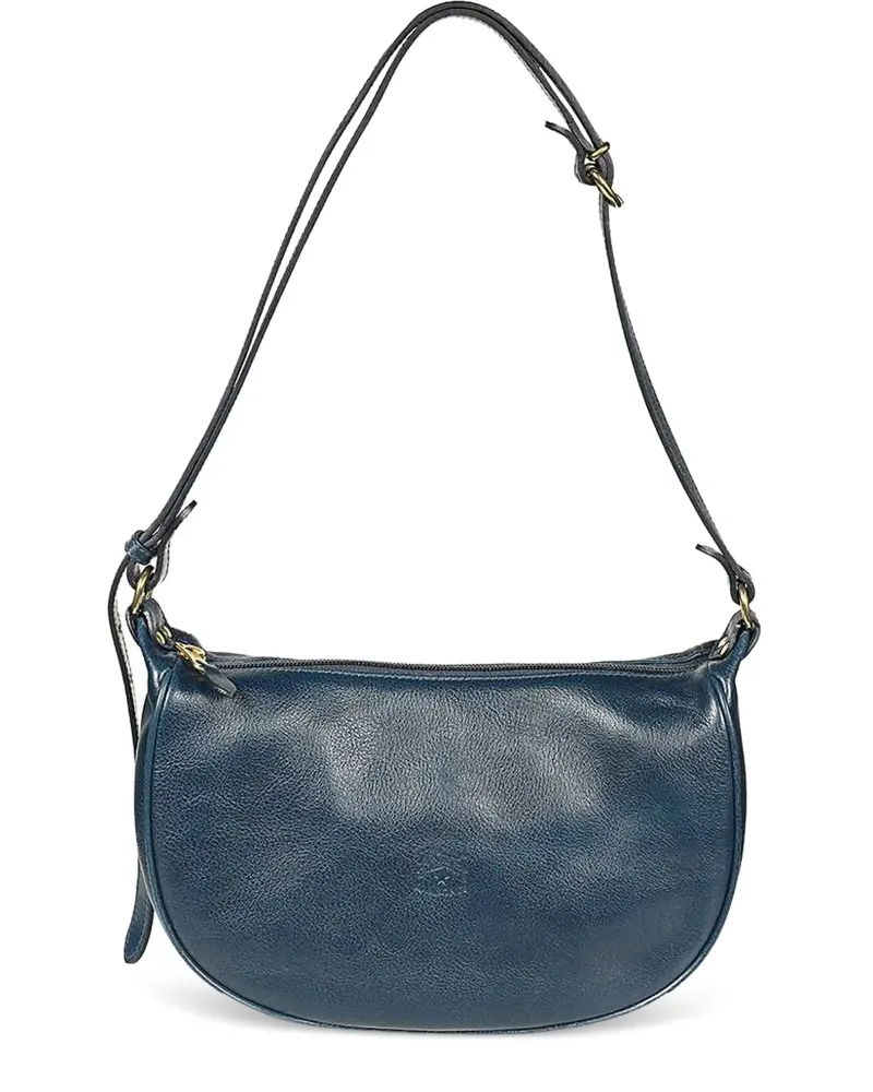 IL BISONTE Schultertasche mit verstellbarem Riemen - Blau Blau