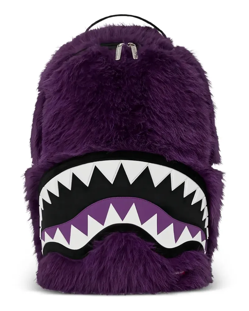 Sprayground Cray Rucksack aus Faux Fur - Violett Violett