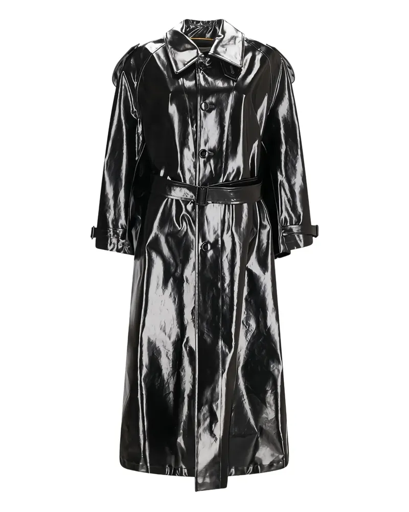 Saint Laurent Trenchcoat mit Gürtel - Schwarz Schwarz