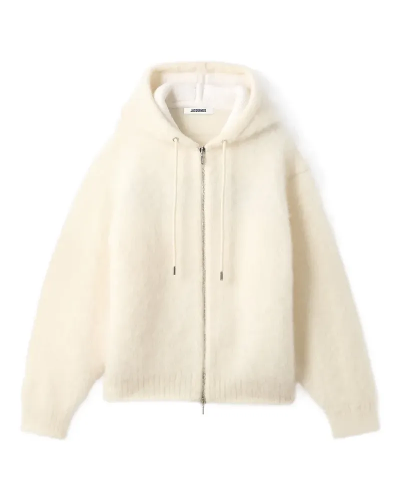 Jacquemus The Nuvola Cardigan mit Reißverschluss - Nude Nude