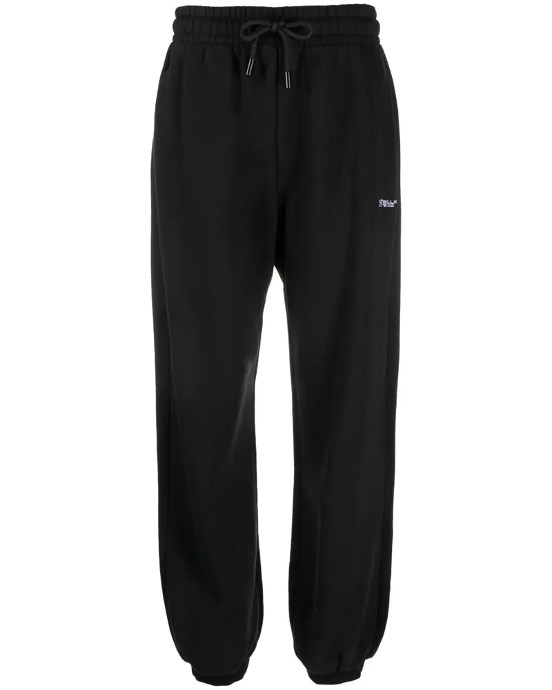 OFF-WHITE Jogginghose mit Logo-Stickerei - Schwarz Schwarz