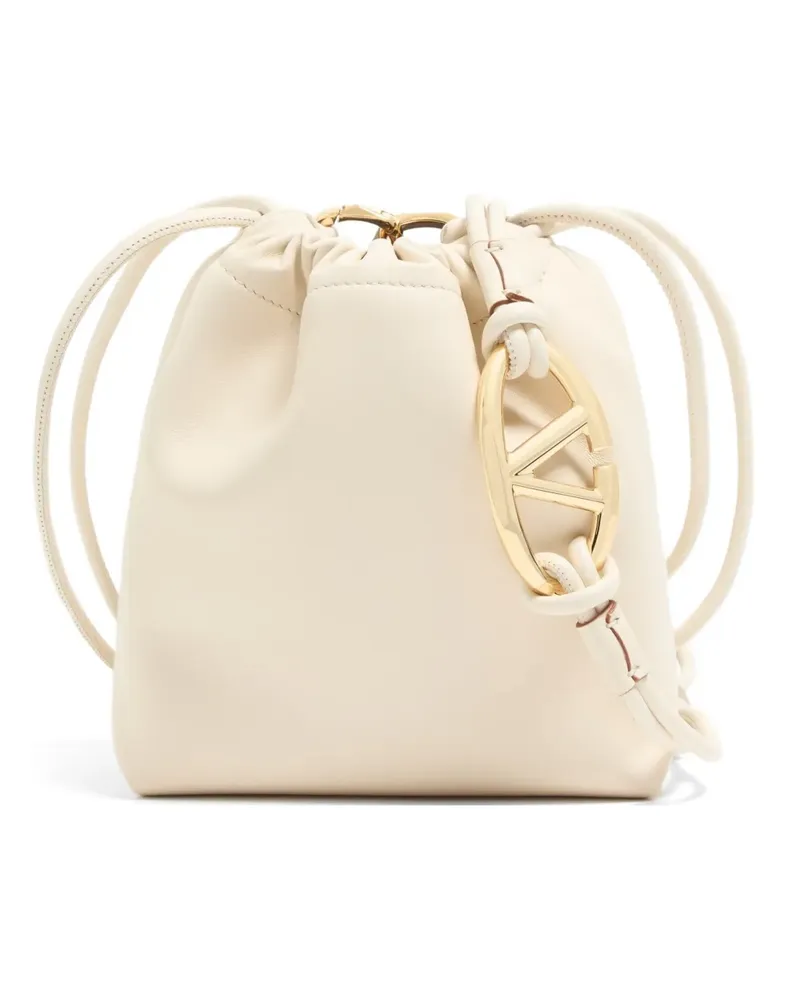 Valentino Garavani Mini VLogo Pouf Tasche aus Nappaleder - Nude Nude
