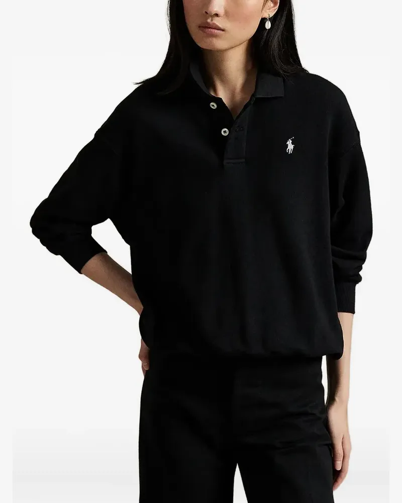 Ralph Lauren Poloshirt mit Polo Pony-Stickerei - Schwarz Schwarz