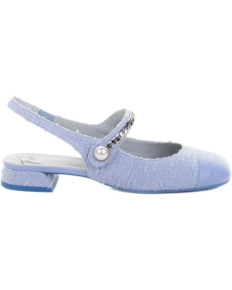 FESTA Milano Yolanda Slingback-Pumps - Blau Blau