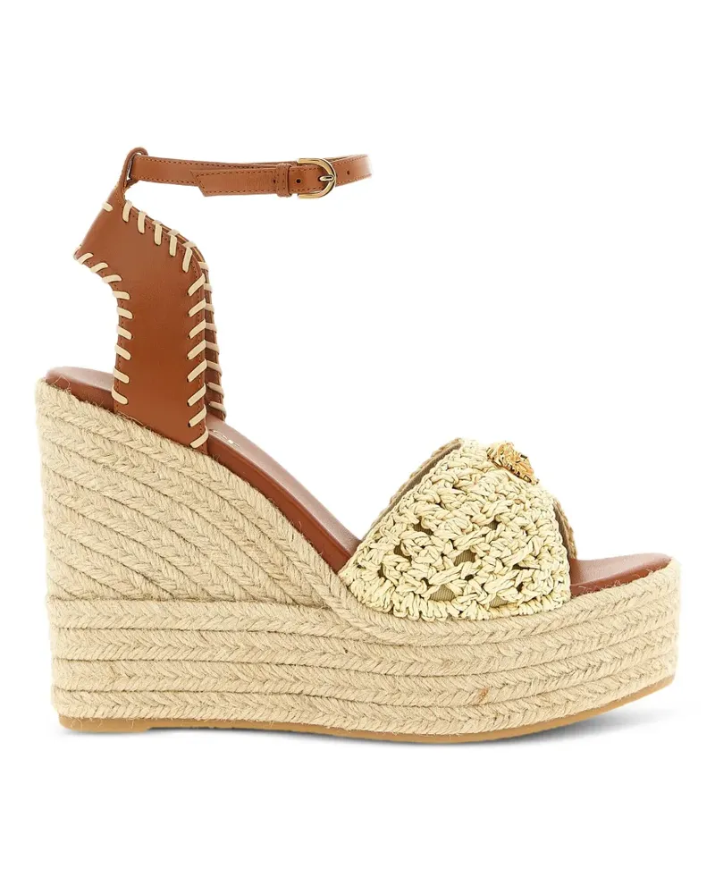Versace La Medusa woven espadrilles - Braun Braun