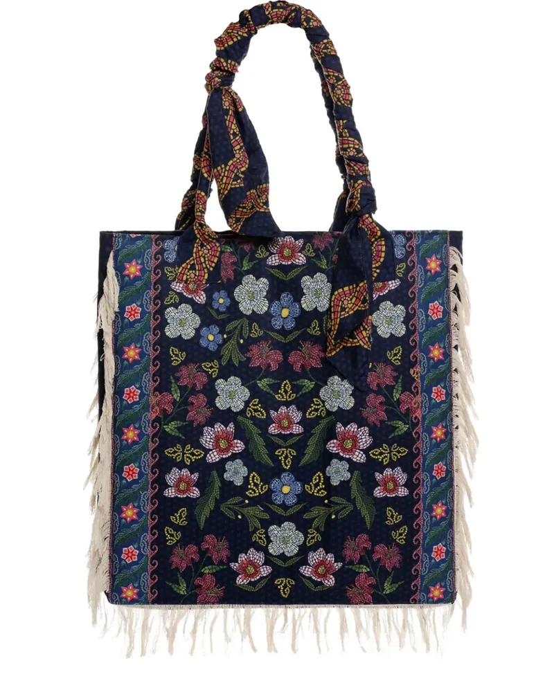 AGUA BENDITA Rania Fiore Tote Bag - Blau Blau