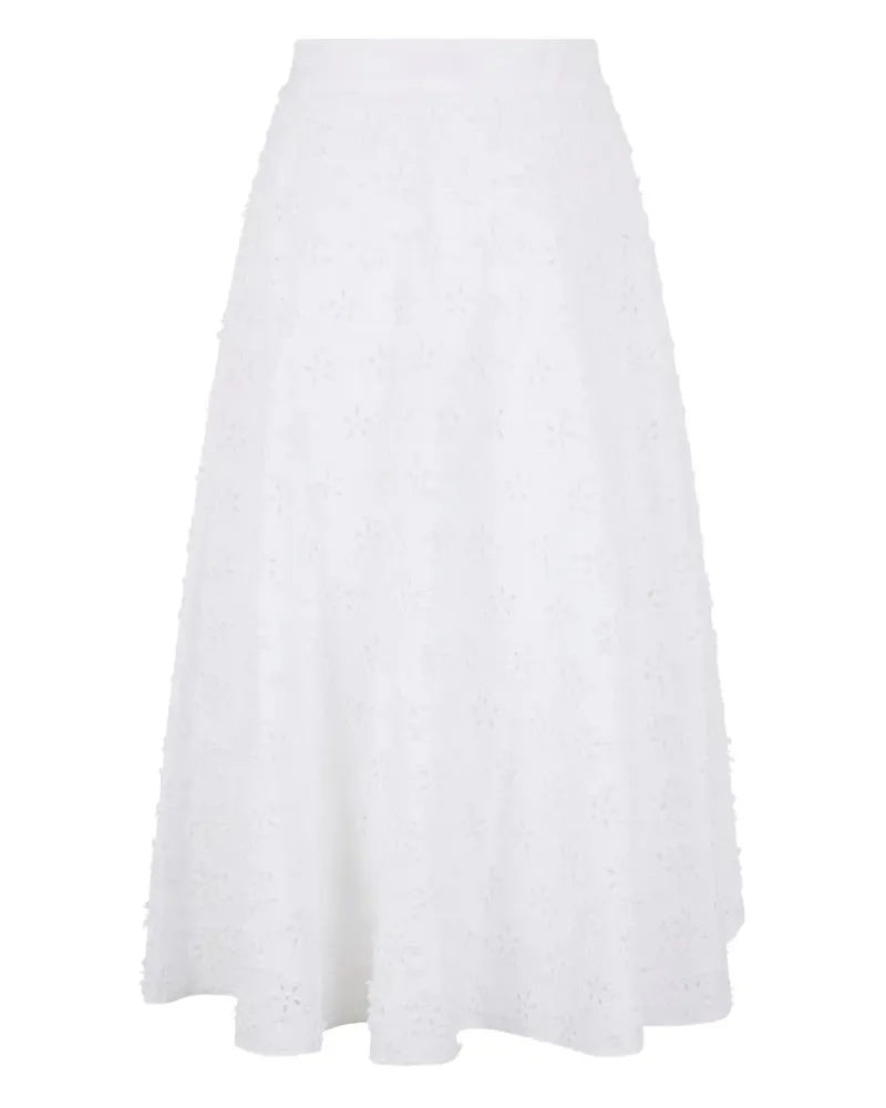 Valentino Garavani floral midi skirt - Weiß Weiß