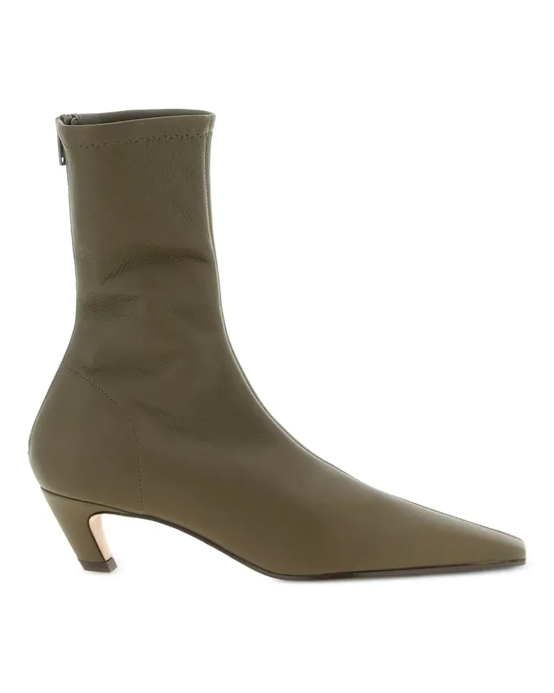 KHAITE square-toe ankle boots - Grün Grün