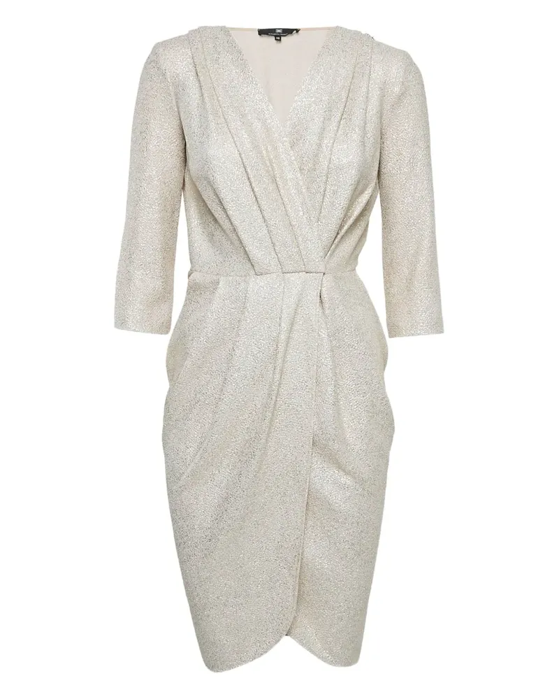 Elisabetta Franchi Pre-owned Wickelkleid mit Raffungen - Weiß Weiß
