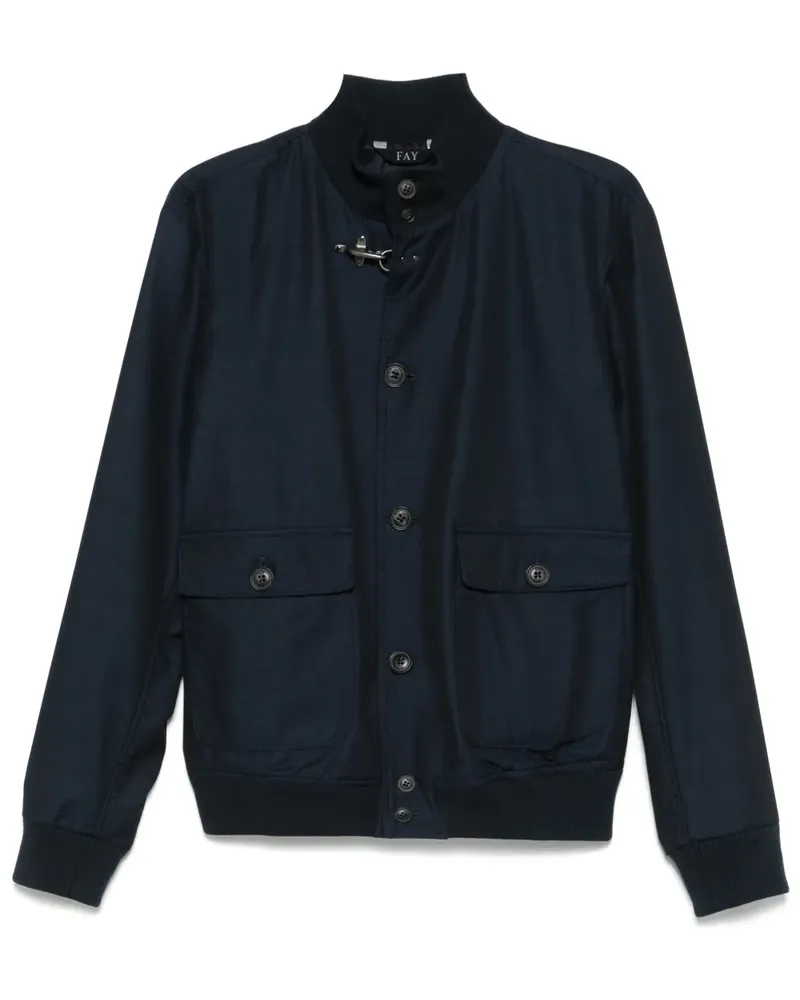 Fay Leichte Bomberjacke - Blau Blau