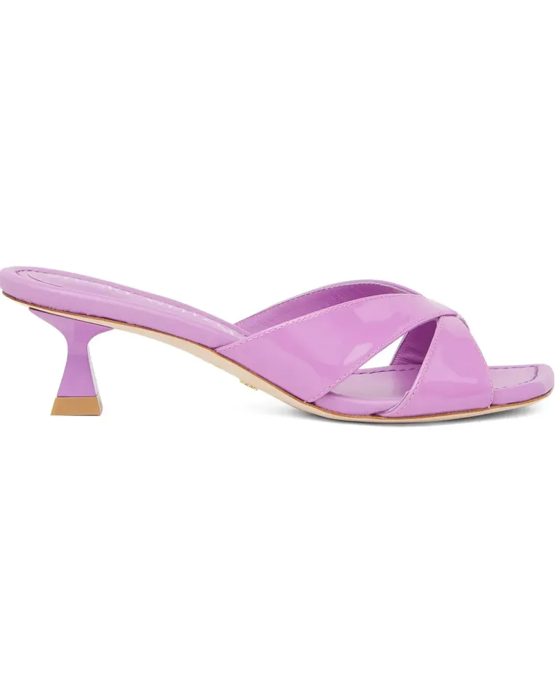 Stuart Weitzman 50mm Miami Xcurve cutout-crossover sandals - Rosa Rosa