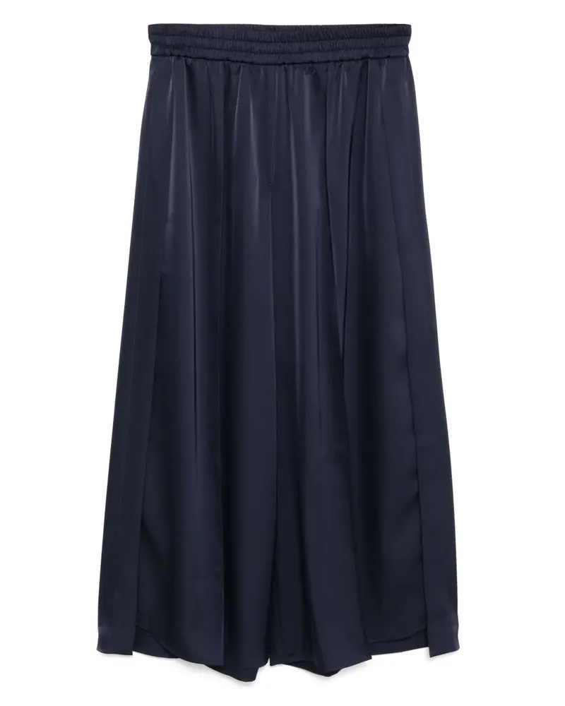 GOEN.J Palazzohose mit Schlitz - Blau Blau