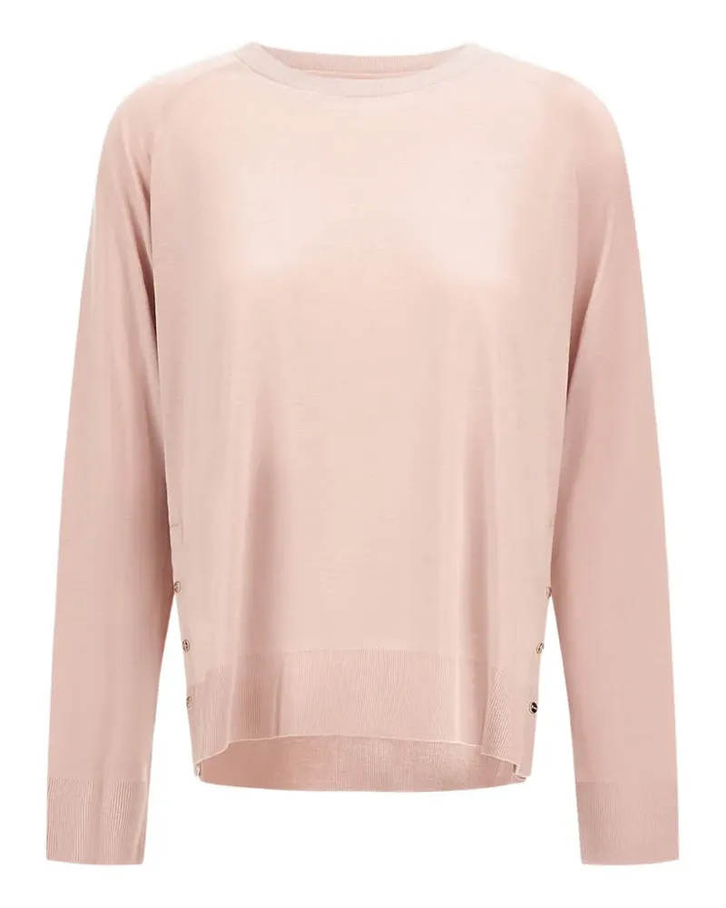Herno raglan-sleeve press-stud sweater - Rosa Rosa