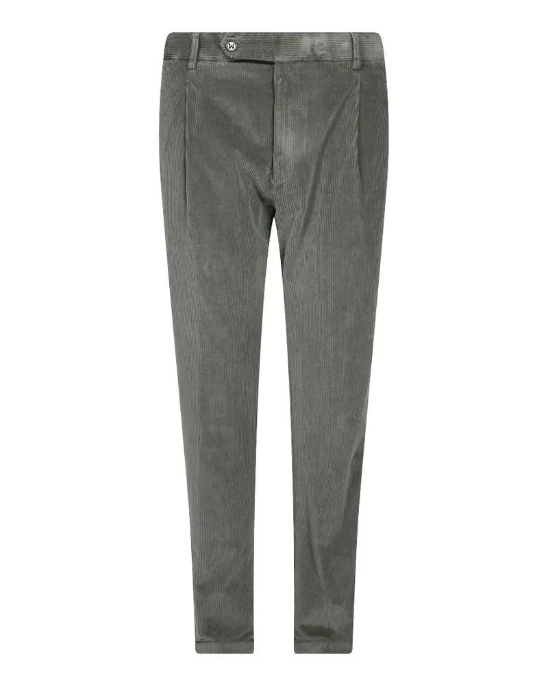 Berwich corduroy pleated trousers - Grau Grau