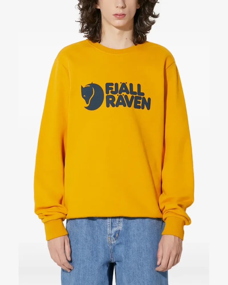 Fjäll Räven logo crew-neck sweatshirt - Gelb Gelb