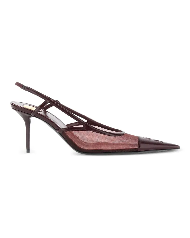 Saint Laurent Renée Pumps mit Mesh-Einsatz - Braun Braun