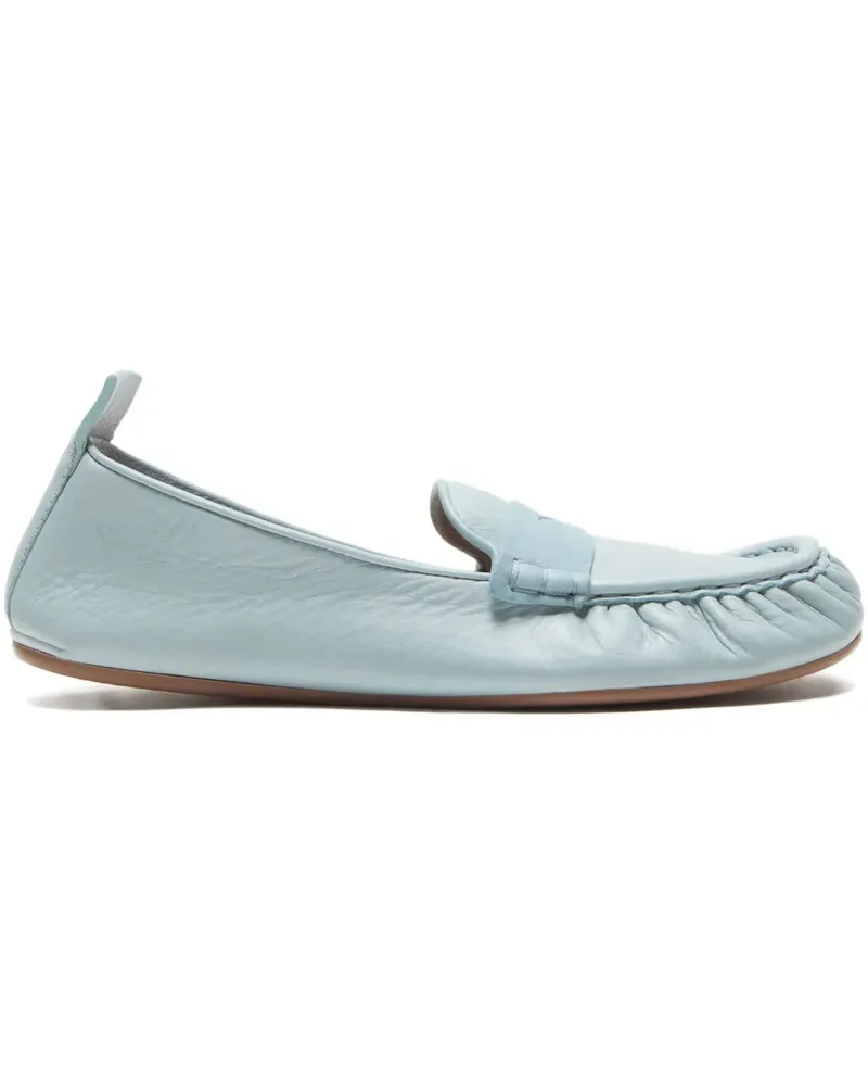 Acne Studios ruched loafers - Blau Blau