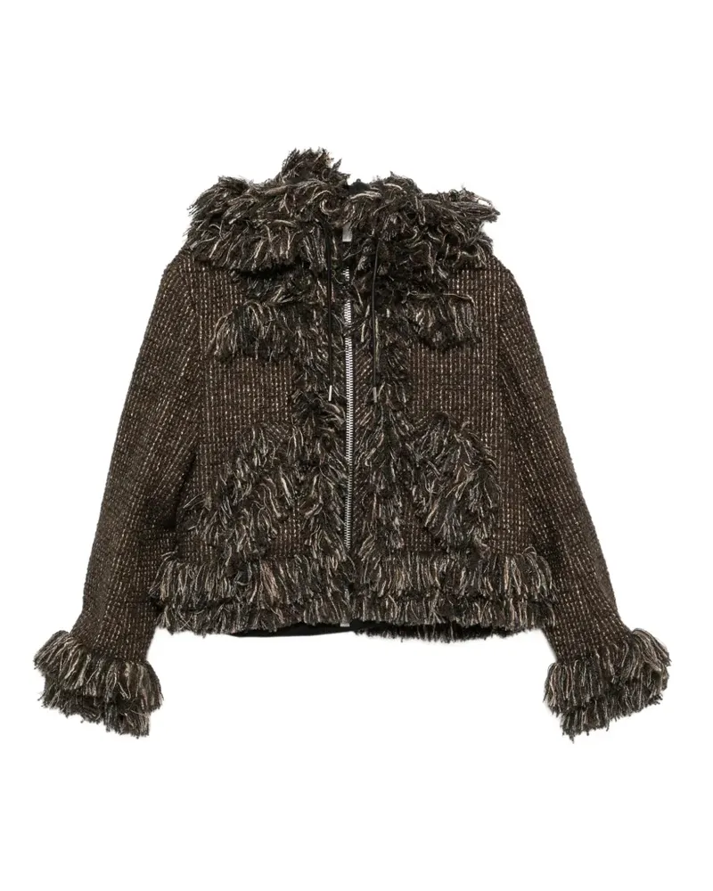 Sacai Jacke mit Fransen - Braun Braun