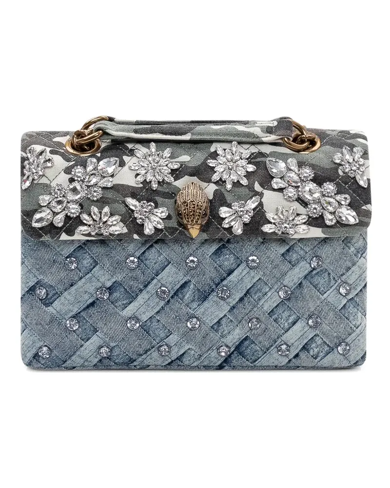 Kurt Geiger Kensington crystal-embellished shoulder bag - Blau Blau