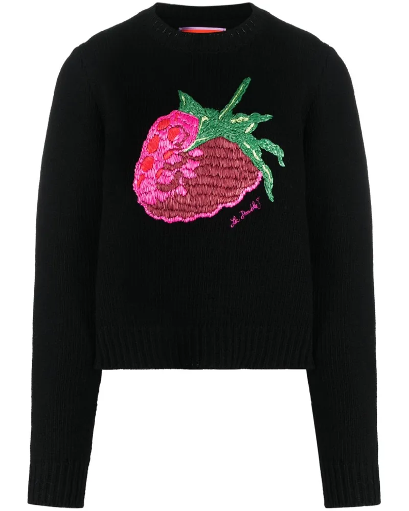 La DoubleJ Bestickter Lampone Pullover - Schwarz Schwarz