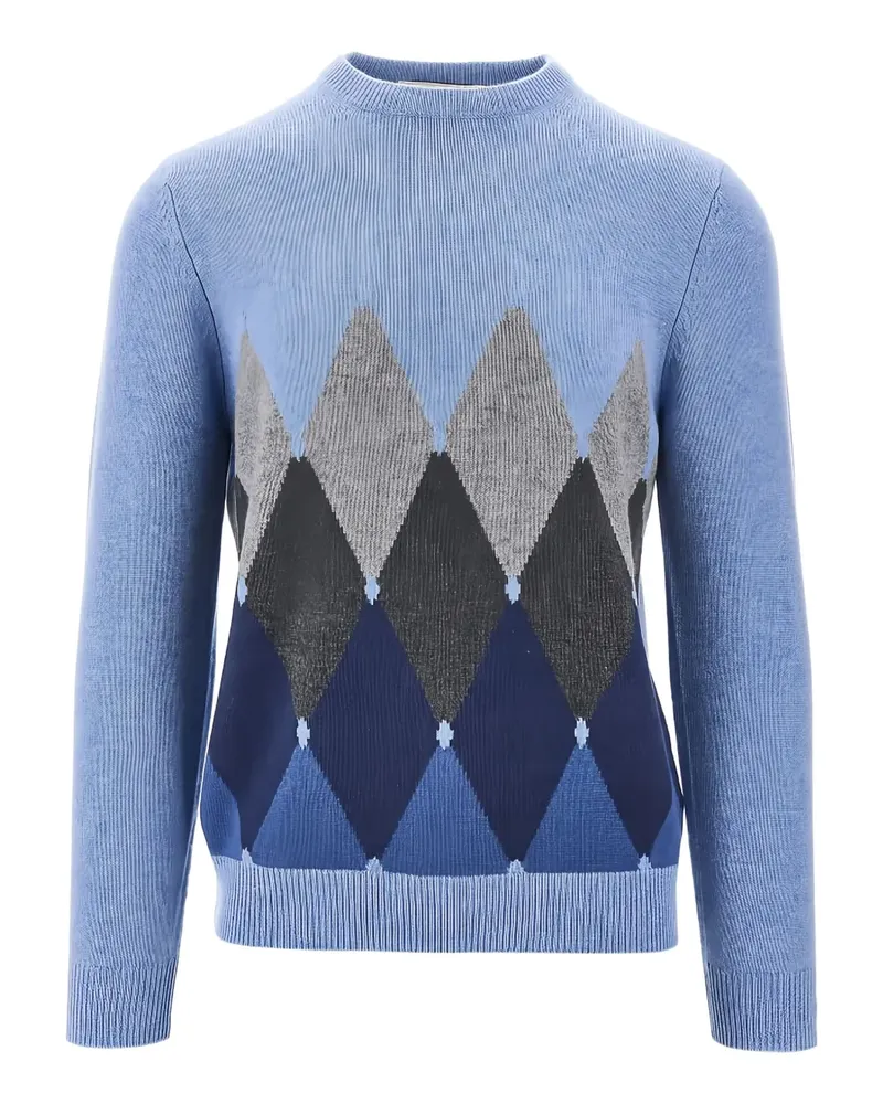 Ballantyne Pullover mit Argyle-Muster - Blau Blau