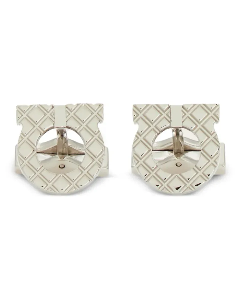 Ferragamo Manschettenknöpfe im Gancini-Design - Silber Silber