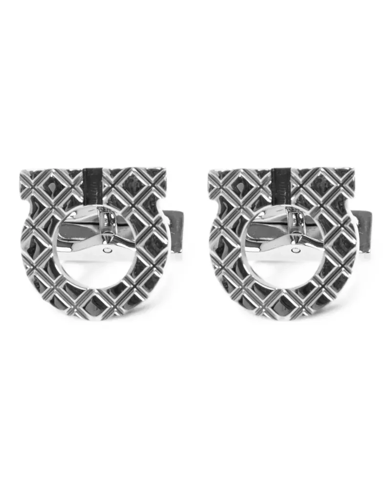 Ferragamo Manschettenknöpfe im Gancini-Design - Silber Silber