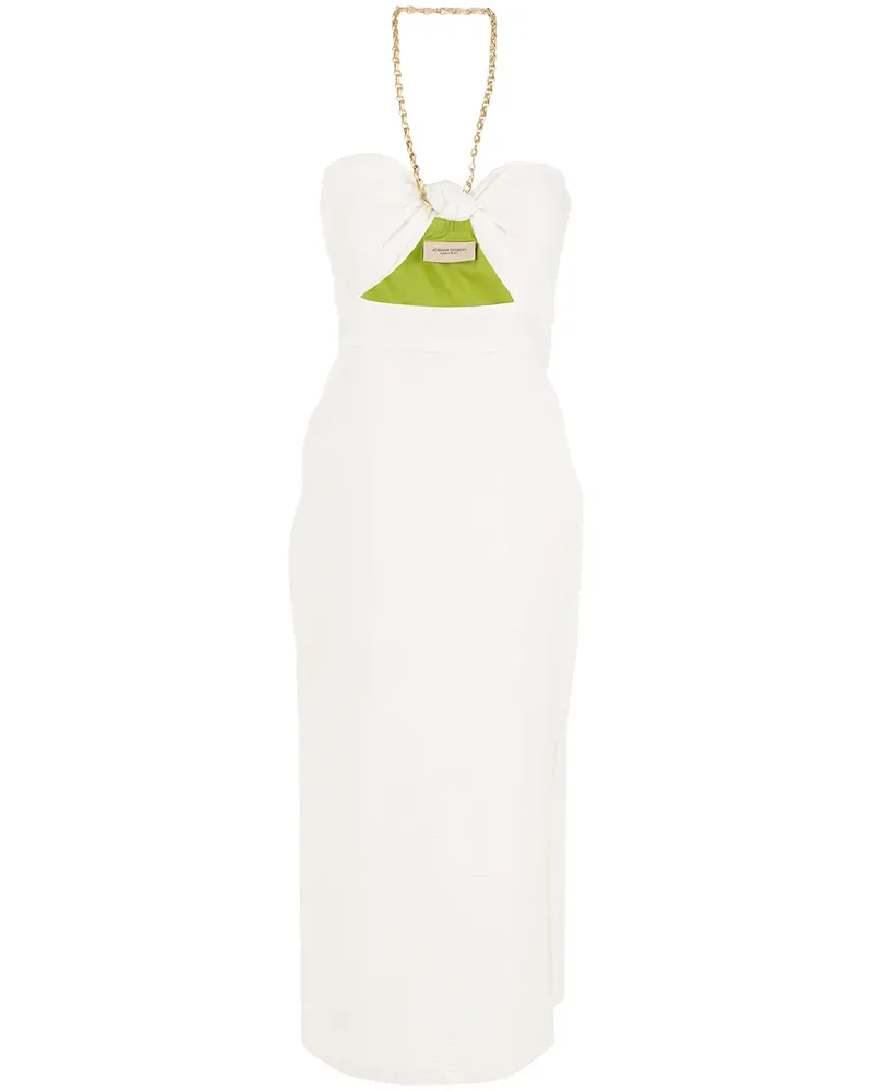 Adriana Degreas Kleid mit Cut-Out - Weiß Weiß