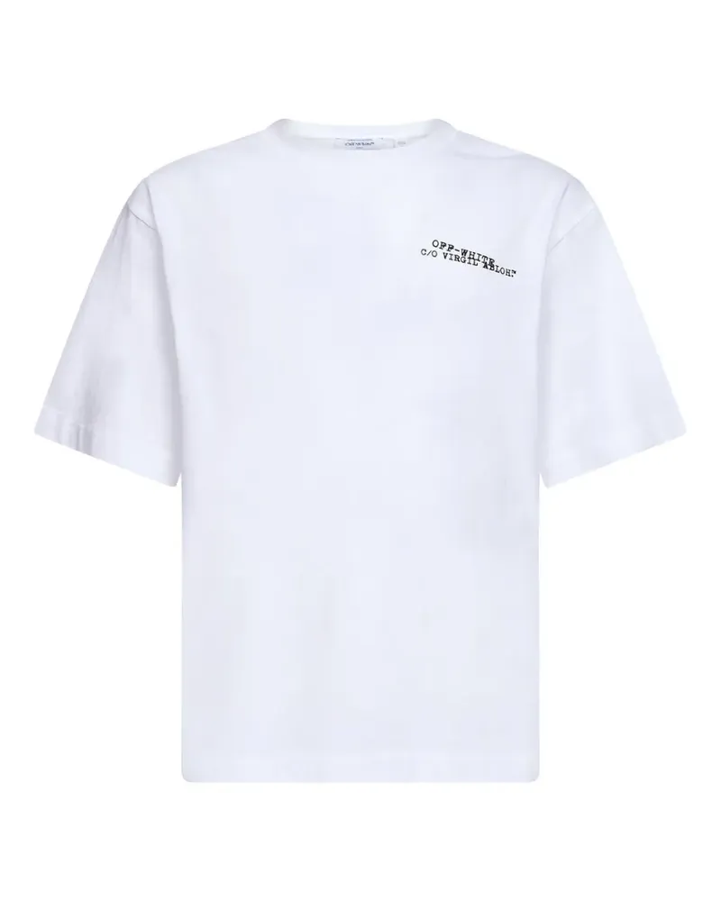 OFF-WHITE T-Shirt mit grafischem Print - Weiß Weiß