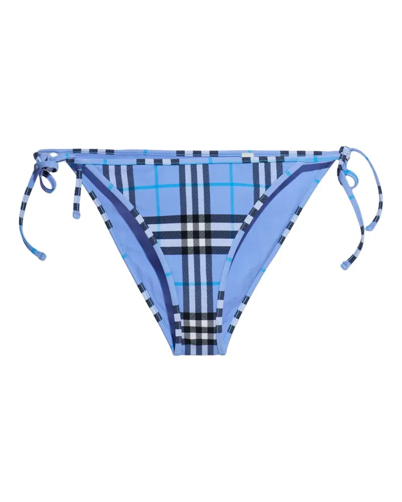 Burberry plaid tie bikini bottom - Blau Blau