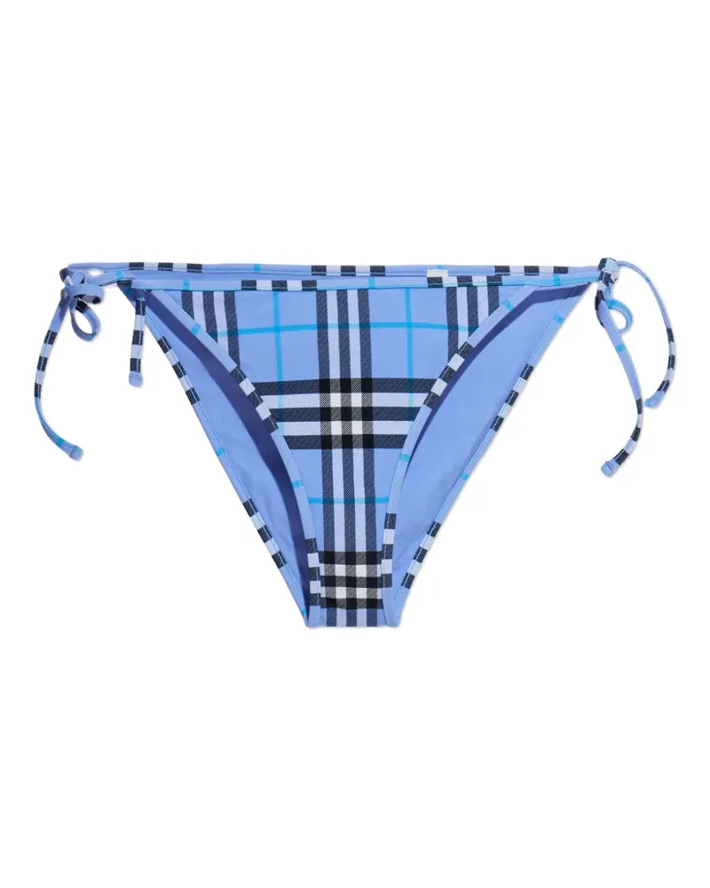 Burberry plaid tie bikini bottom - Blau Blau