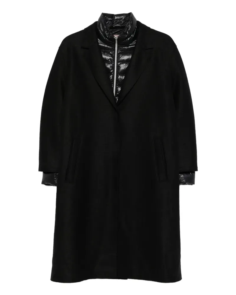 Herno Mantel mit abnehmbarem Futter - Schwarz Schwarz