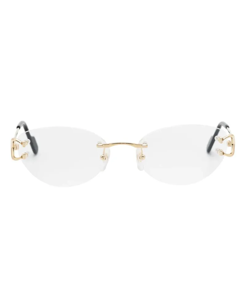 Cartier Brille mit ovalem Gestell - Gold Gold