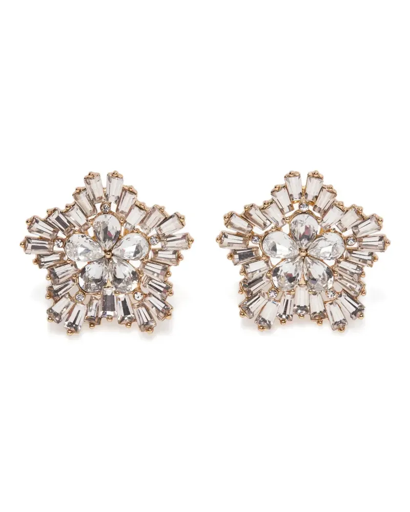 Carolina Herrera New York Snowflake Ohrringe mit Kristallen - Gold Gold