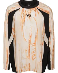 Y-3 Langarmshirt mit Rostfarben Schwarz